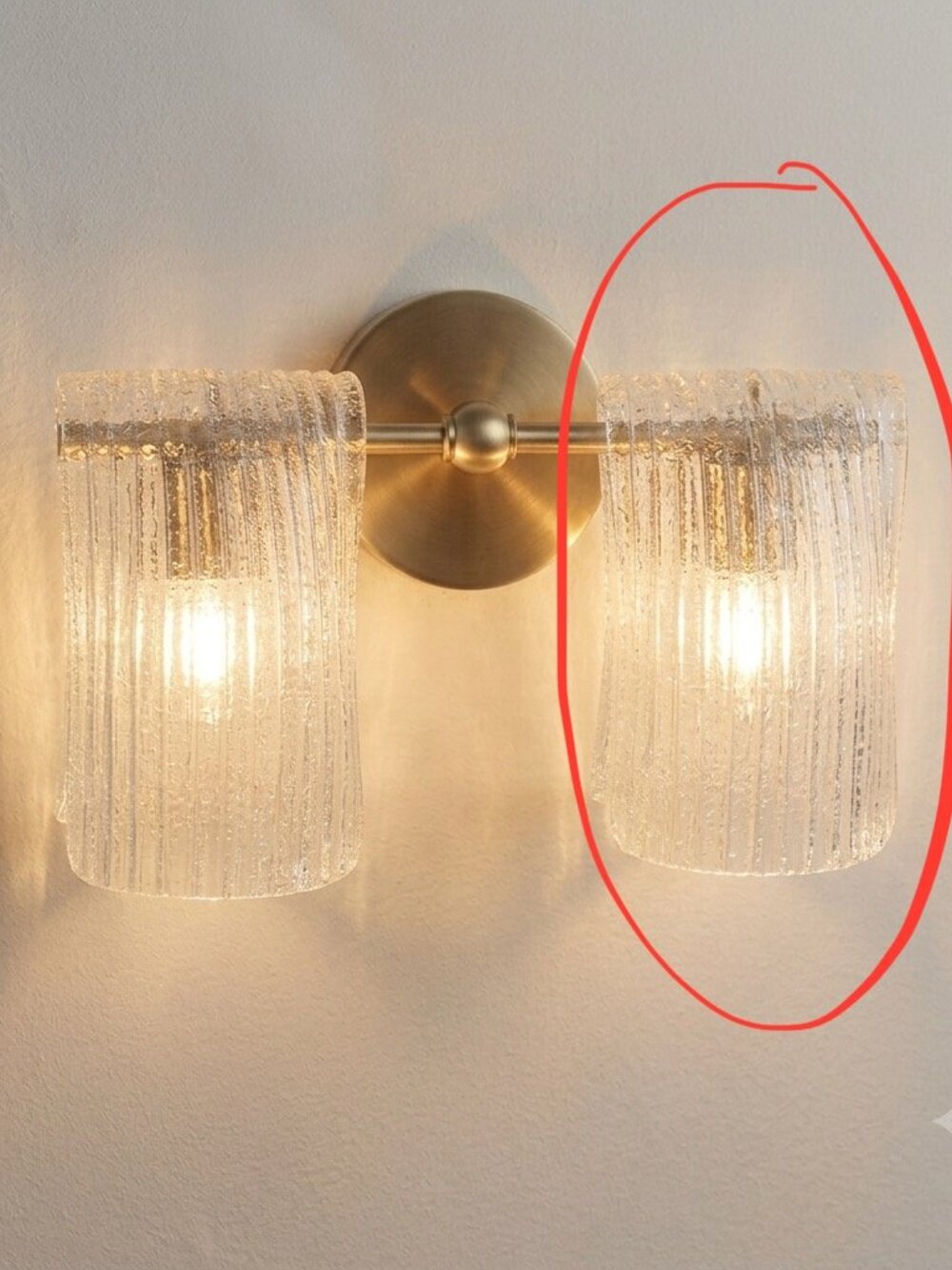 Vintage Replacement Sconces Rippled Murano Glass Waterfall - set of 3